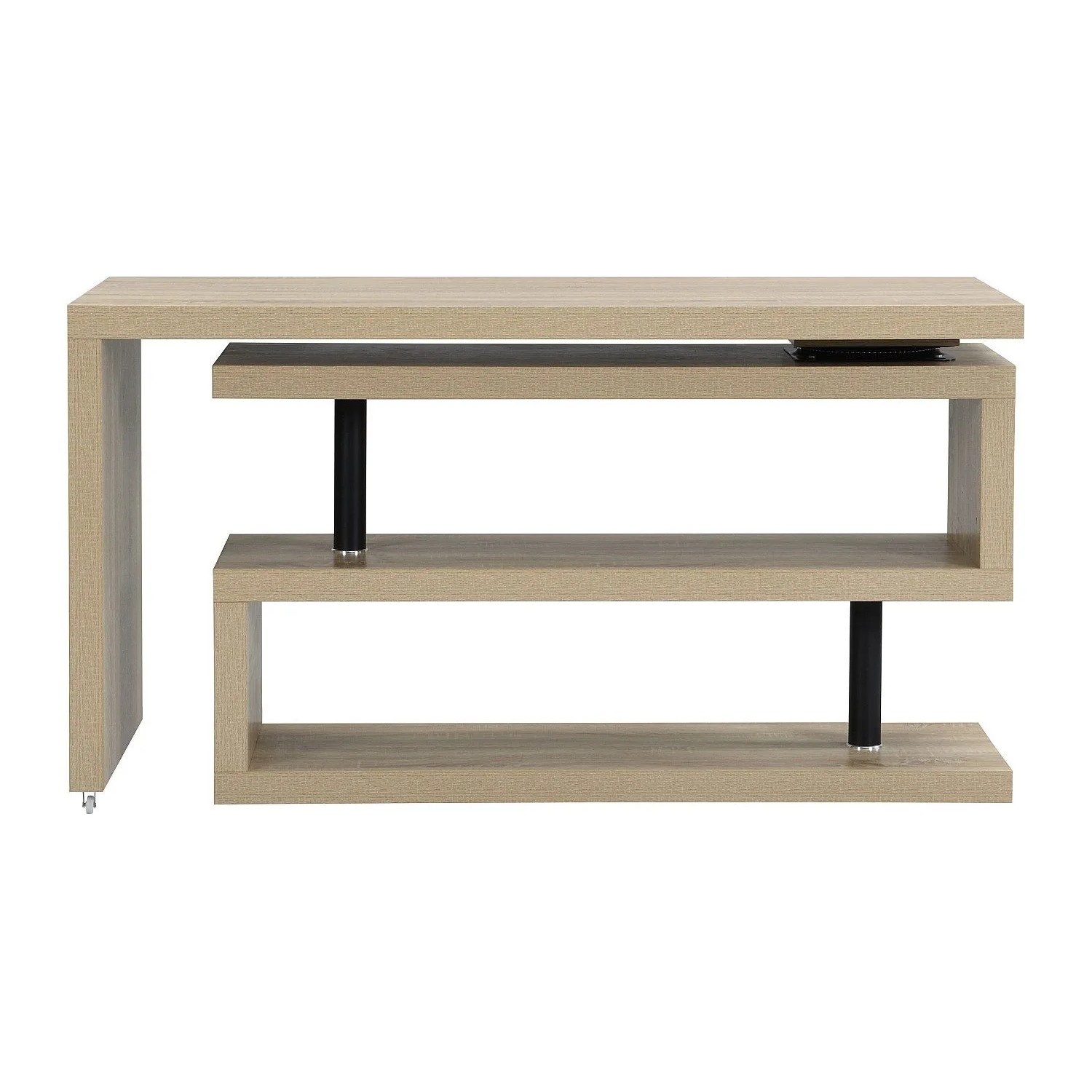Vente-unique Schreibtisch Nicephore Naturfarben Hell 140 cm  200 cm