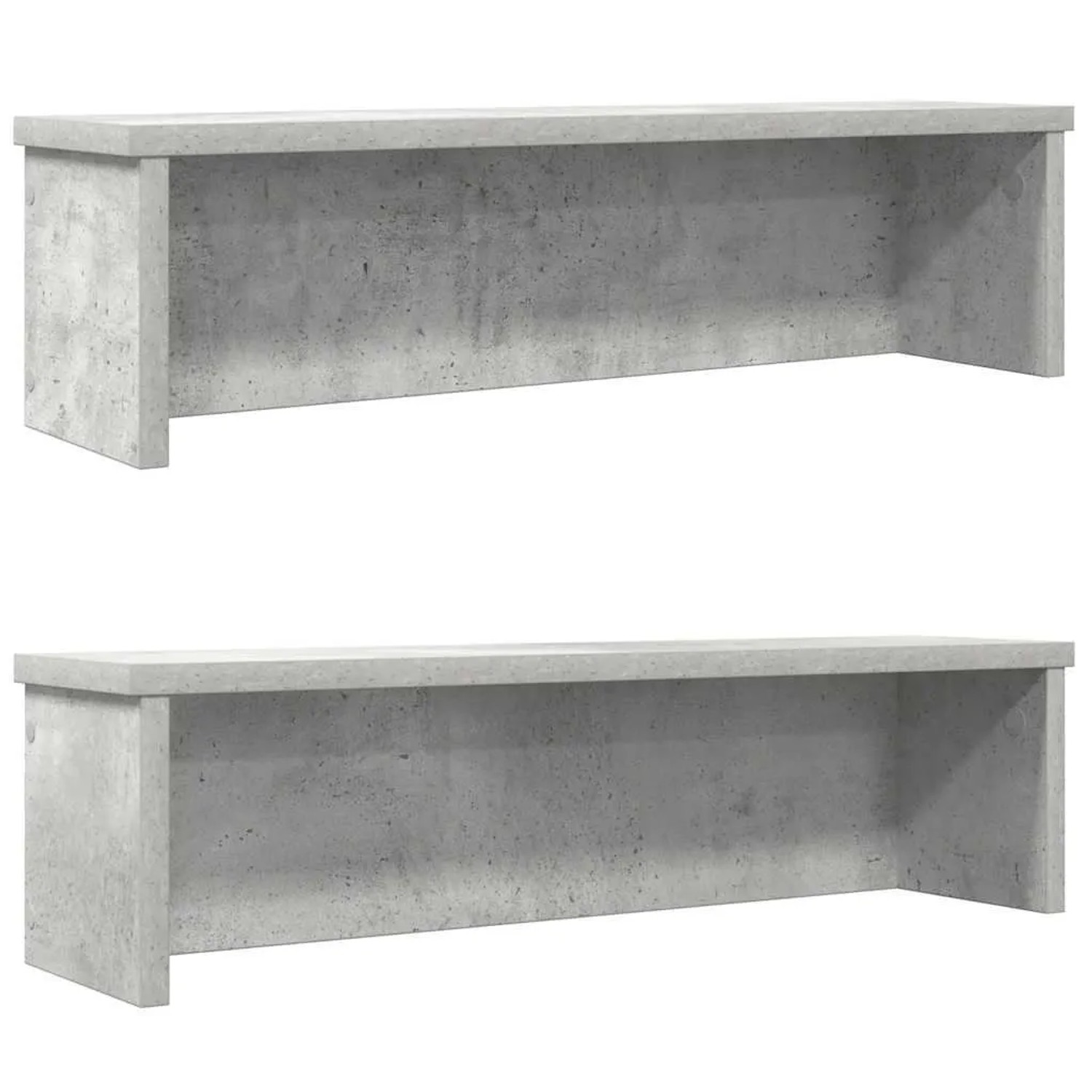 vidaXL Küchenregale Stapelbar 2 Stk Betongrau 60x15x16 cm 860506