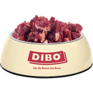 Dibo Katzen-Barf Rindfleisch im Napf, Frostfutter für Katzen.