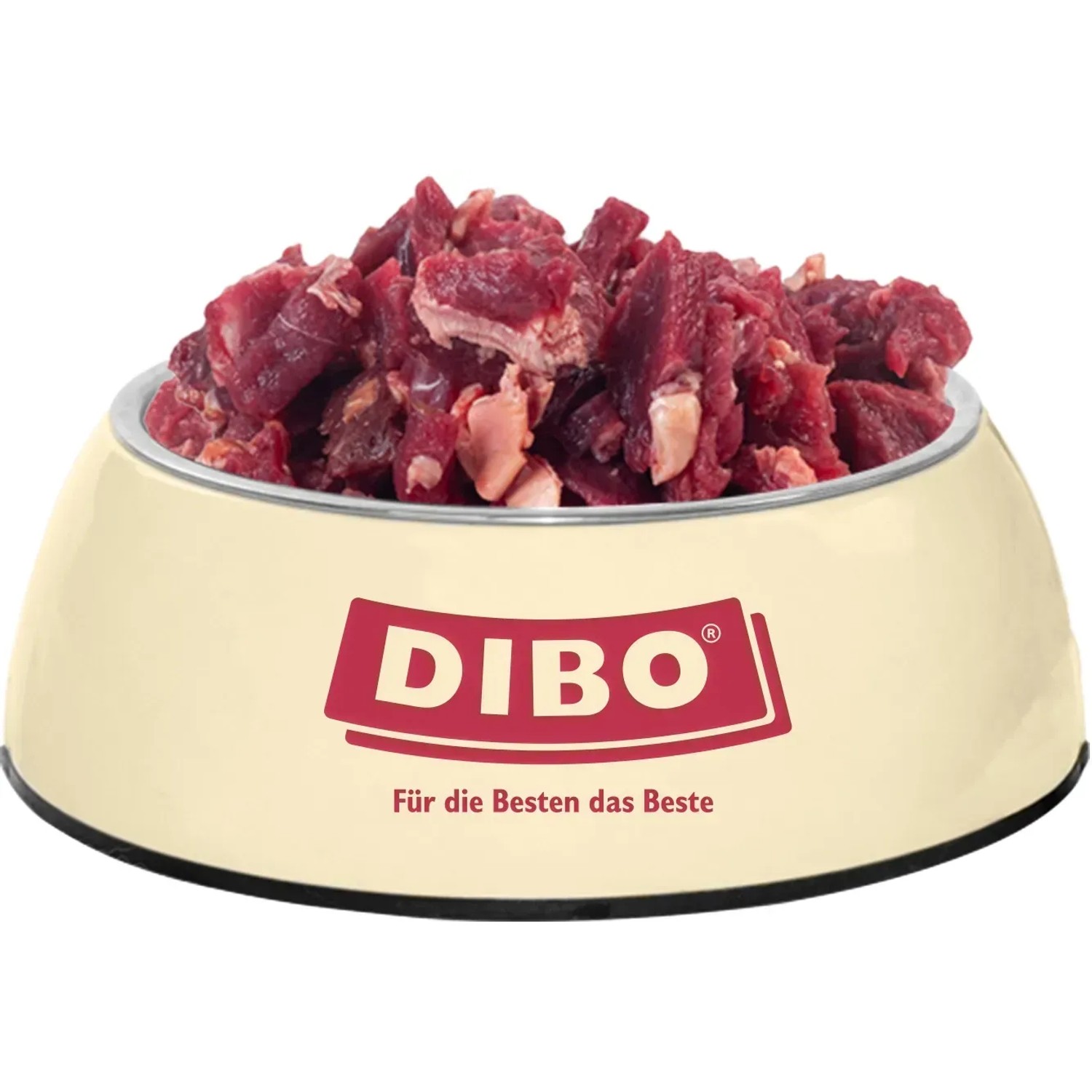 Dibo Katzen-Barf Rindfleisch im Napf, Frostfutter für Katzen.