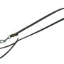 Braune Heim Hundeleine aus Softleder, 150 cm lang, mit silbernem Haken.