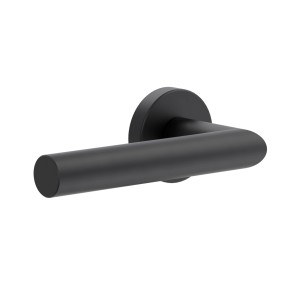 Schwarze Novadoors Türgriffgarnitur Nova Mio, rosettenlos, Smart2Lock für Innentüren.