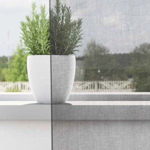 vidaXL Voile Vorhänge mit Stangentaschen 2 Stk Dunkelgrau 4102185