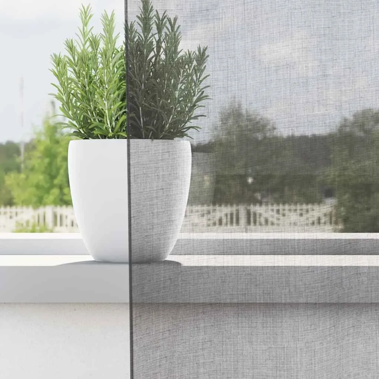 vidaXL Voile Vorhänge mit Stangentaschen 2 Stk Dunkelgrau 4102185_3