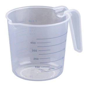 Fackelmann Messbecher Essential, 500 ml, aus transparentem Kunststoff, Küchenhelfer.