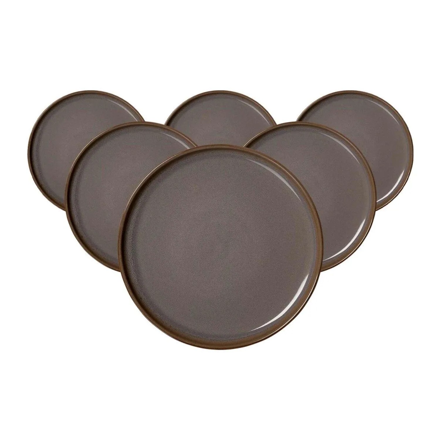 Ritzenhoff & Breker Malaga Dessertteller 22 cm 6er Set Grau