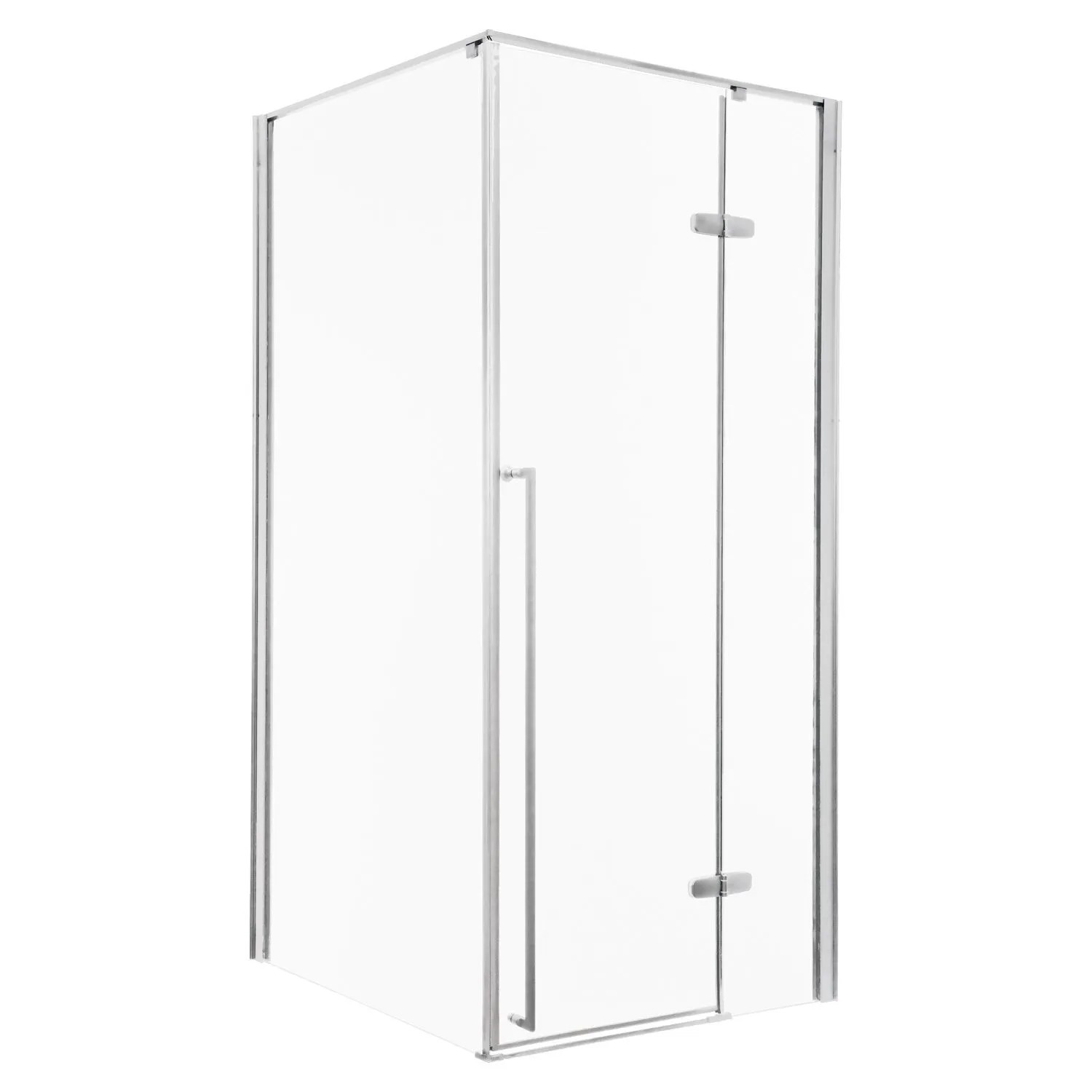 Kerra Duschkabine Long Verchromt 100 x 80 cm ohne Duschwanne
