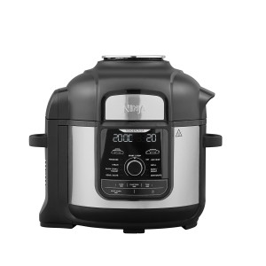 Ninja Foodi Max Multikocher OP500EU: Multifunktionale Küchenmaschine in Silber und Schwarz.