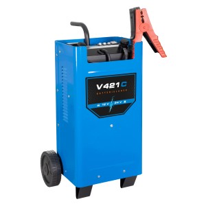 Güde Batterielader V 421 C zum Laden und Schnellladen von 12 V und 24 V Batterien.