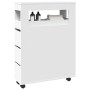 vidaXL Badschrank Schmal mit Rollen Weiß Holzwerkstoff 855268_2