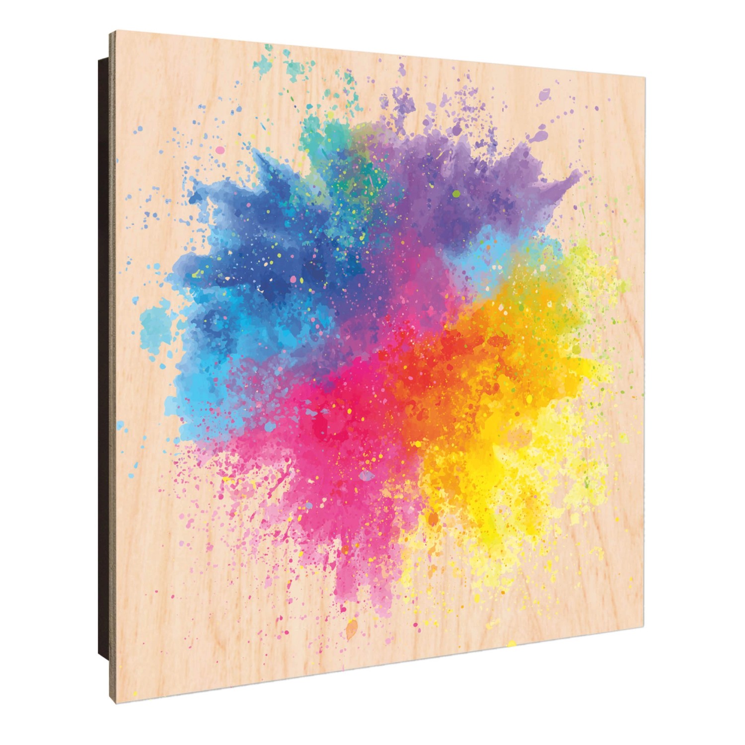 Banjado Schlüsselkasten Holz 30x30cm Schwarz Scharnier Rechts 50 Haken Desi günstig online kaufen