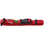 Rotes Hunter Vario Basic Hundehalsband Gr. M aus Nylon mit Klickverschluss.