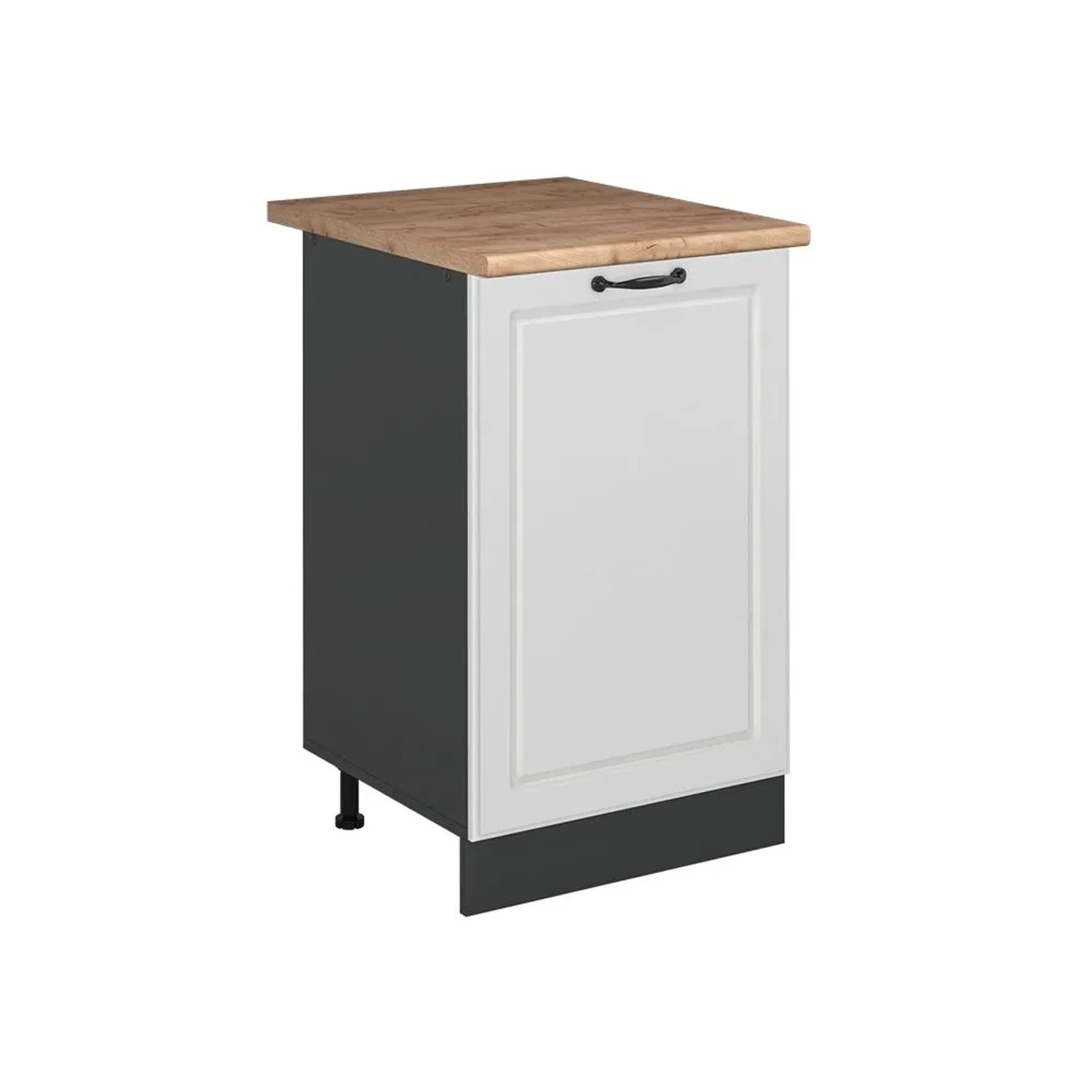 Vicco Küchenunterschrank R-Line Weiß Landhaus/Anthrazit 50 x 82 Arbeitsplatte Goldkraft Eiche Art Nr 70237