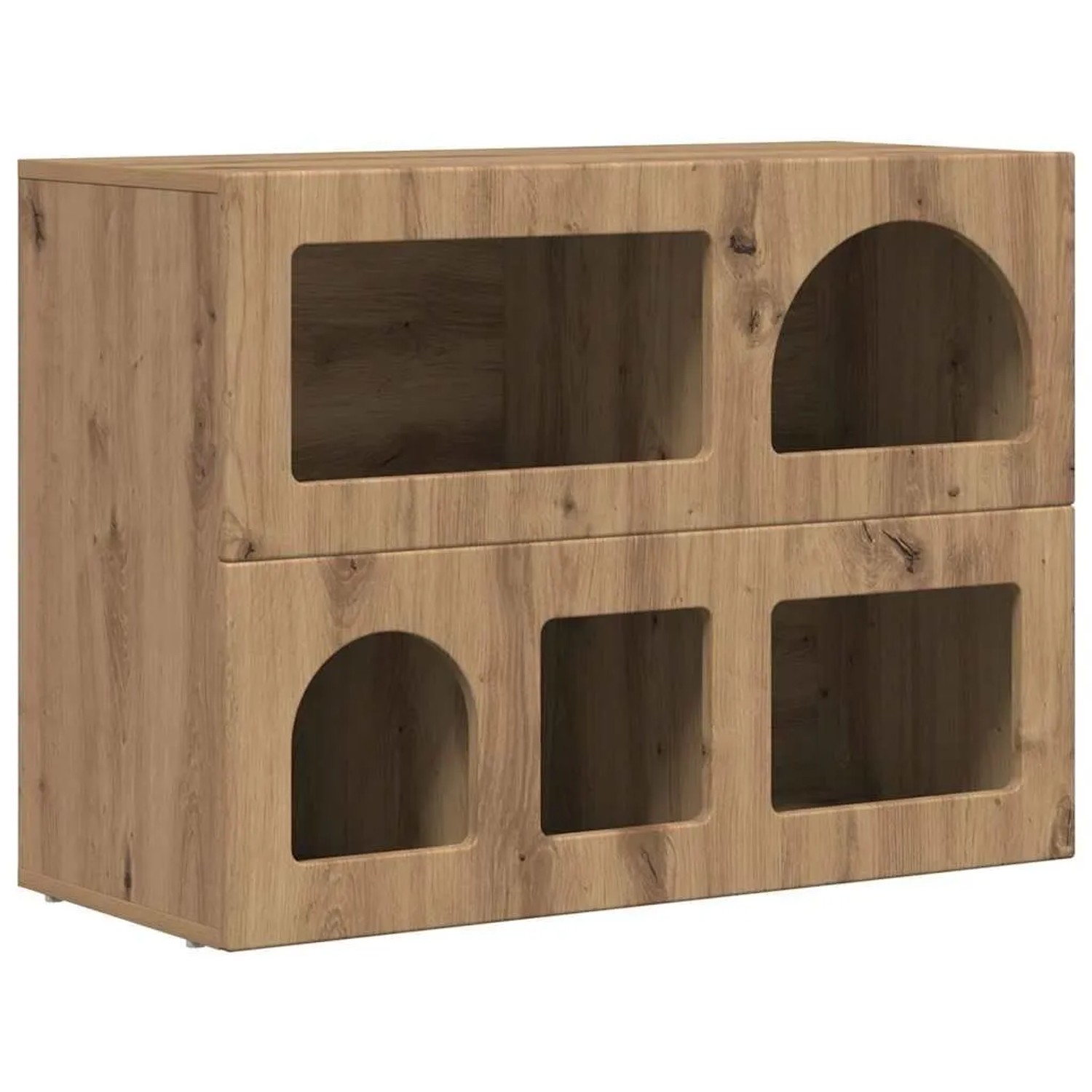 vidaXL Sideboard Artisan-Eiche 80,5 x 35 x 59 cm Holzwerkstoff 891333 günstig online kaufen