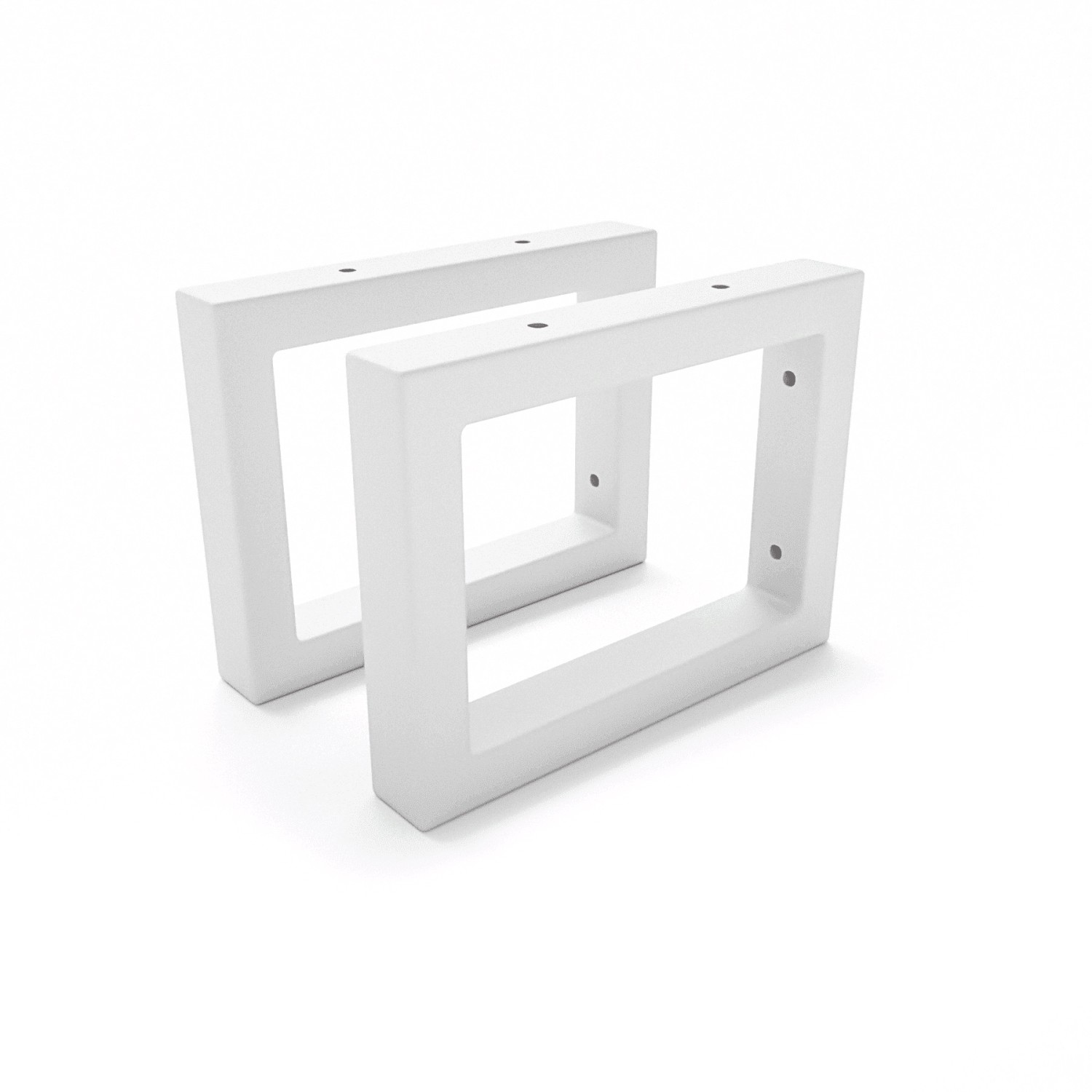 HEVVA Waschtischhalterung RHEIN 15 cm Hoch 20 cm Tief 2er Set Weiß