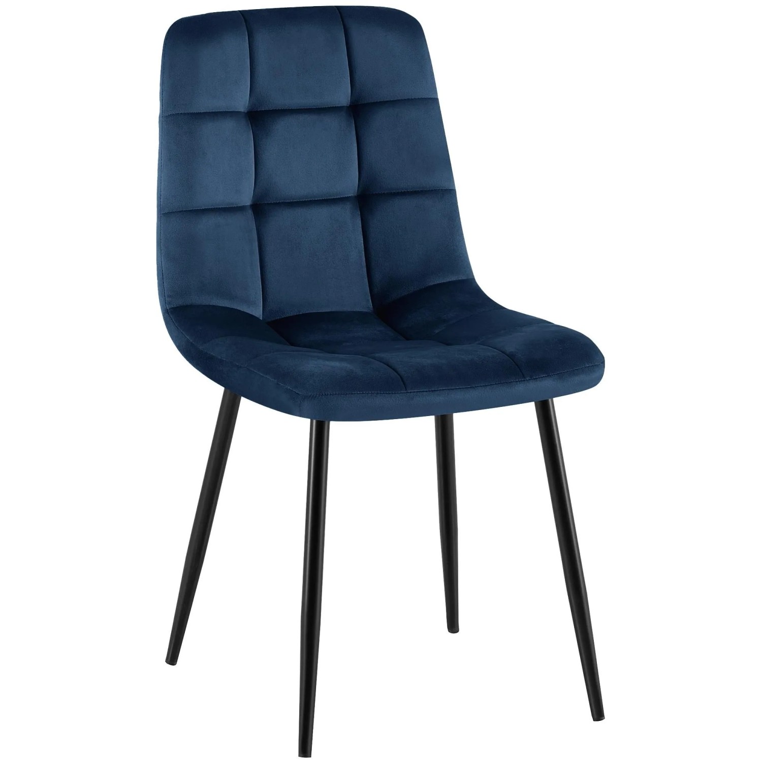 CLP Esszimmerstuhl Antibes Samt Dunkelblau