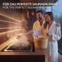 LuxeBath Saunazubehör Set 2 Teilig aus Massivem Kiefernholz Aufgusskübel und Schöpfkelle_5
