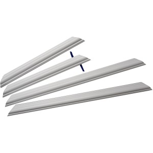 Decosa Wandkassettenset Rike, 4-teilig, selbstklebend, weiß. Zierprofile für die Wandgestaltung.