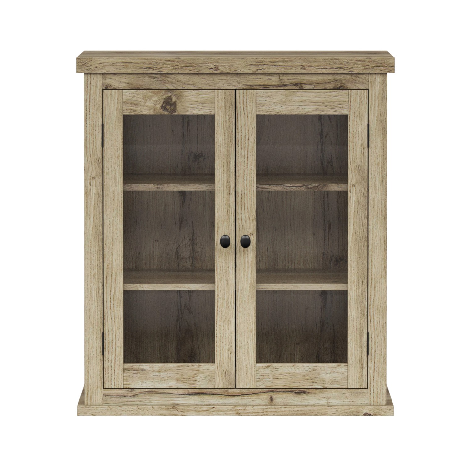 Teamson Home Wandschrank 2 Türen Eiche Hell Verstellbare Böden günstig online kaufen
