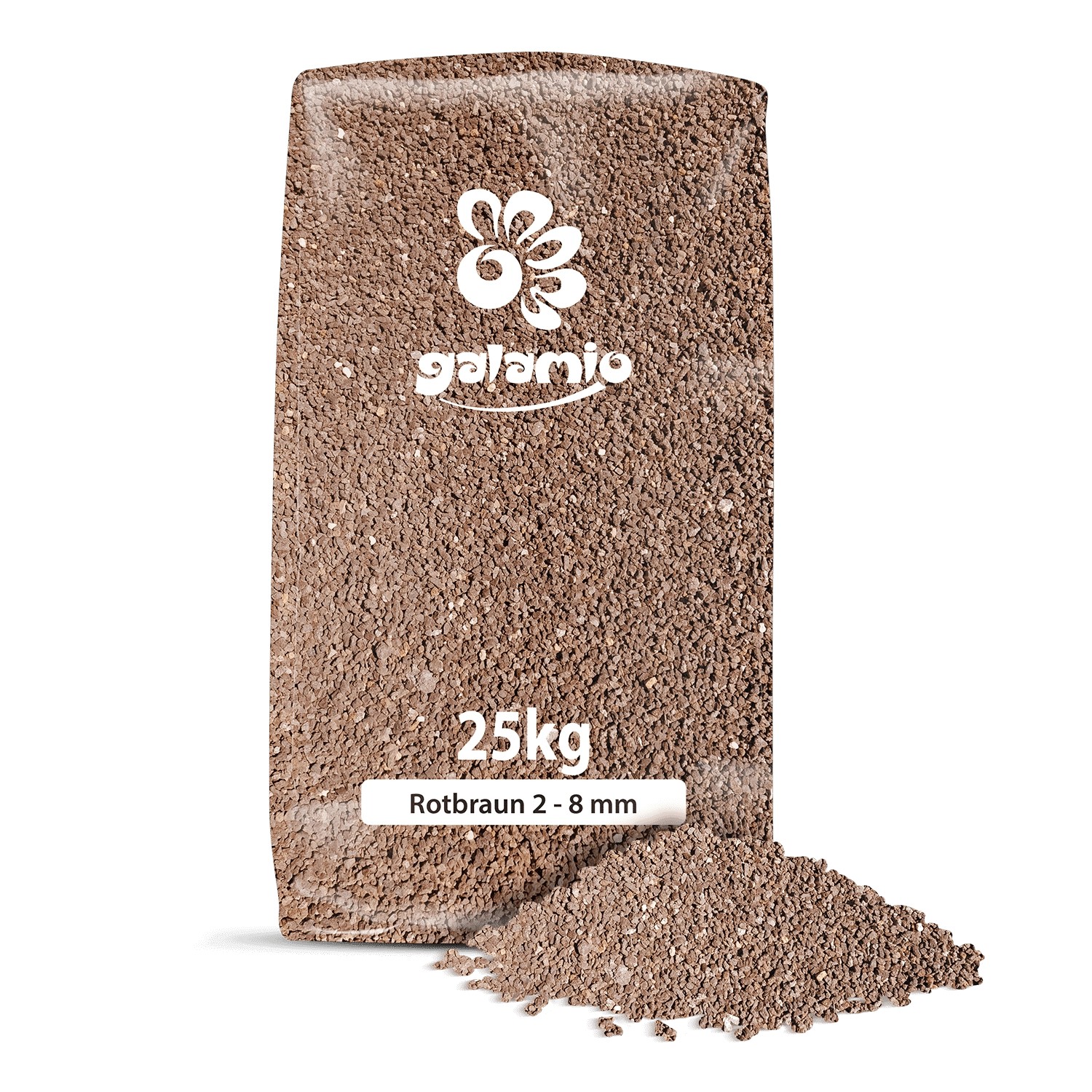 Galamio Lavamulch Rotbraun 2 8 Mm 25kg x 12 Sack 300kg Palette kaufen