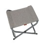Grauer Eclipse Camping Klapphocker mit Tischauflage, ideal für Camping, Strand oder Garten.