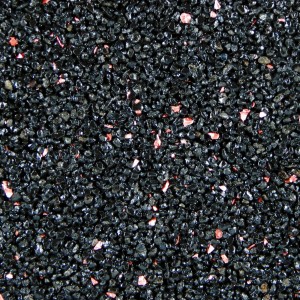 Terralith Buntsteinputz Mosaikputz Rosa Schwarz, 2mm Körnung. Dekorativer Wandputz mit Natursteinen.