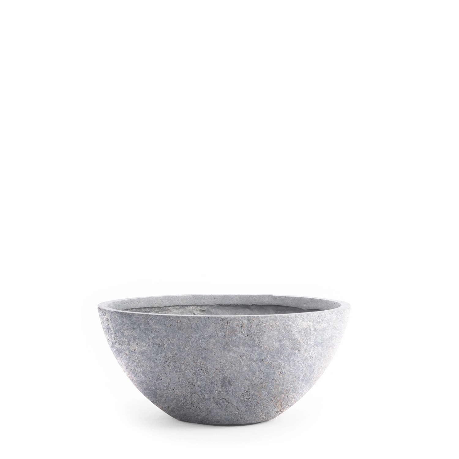 Pflanzwerk Pflanzschale Bowl Premium Frostbeständig Lava 36 cm Hellgrau günstig online kaufen