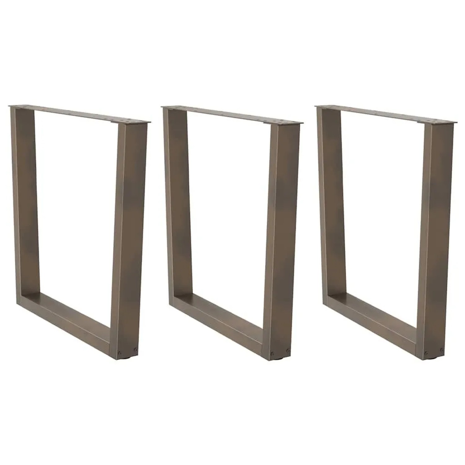 vidaXL Esstisch Beine V-Form 3 Stk Naturstahl 90x72-73,3 cm Stahl 4012671 günstig online kaufen