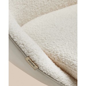 Songmics Schreibtischstuhl Lenna Höhenverstellbar Weiß