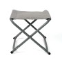 Grauer Eclipse Camping Klapphocker Modell Titan. Kompakter Hocker für Camping, Garten oder Balkon.