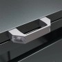 Detailaufnahme: Griff der Juskys 4er Metall Mülltonnenbox Arel.