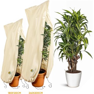 Sunny-Tree Winterschutz für Pflanzen und Bäume Frostschutz Frostschutzhaube Langlebiges Material Beige 240 cm x 200 cm