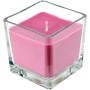 Lila HS Candle Duftkerze im Glas, Weihnachtsbaum Motiv, 50h Brenndauer.