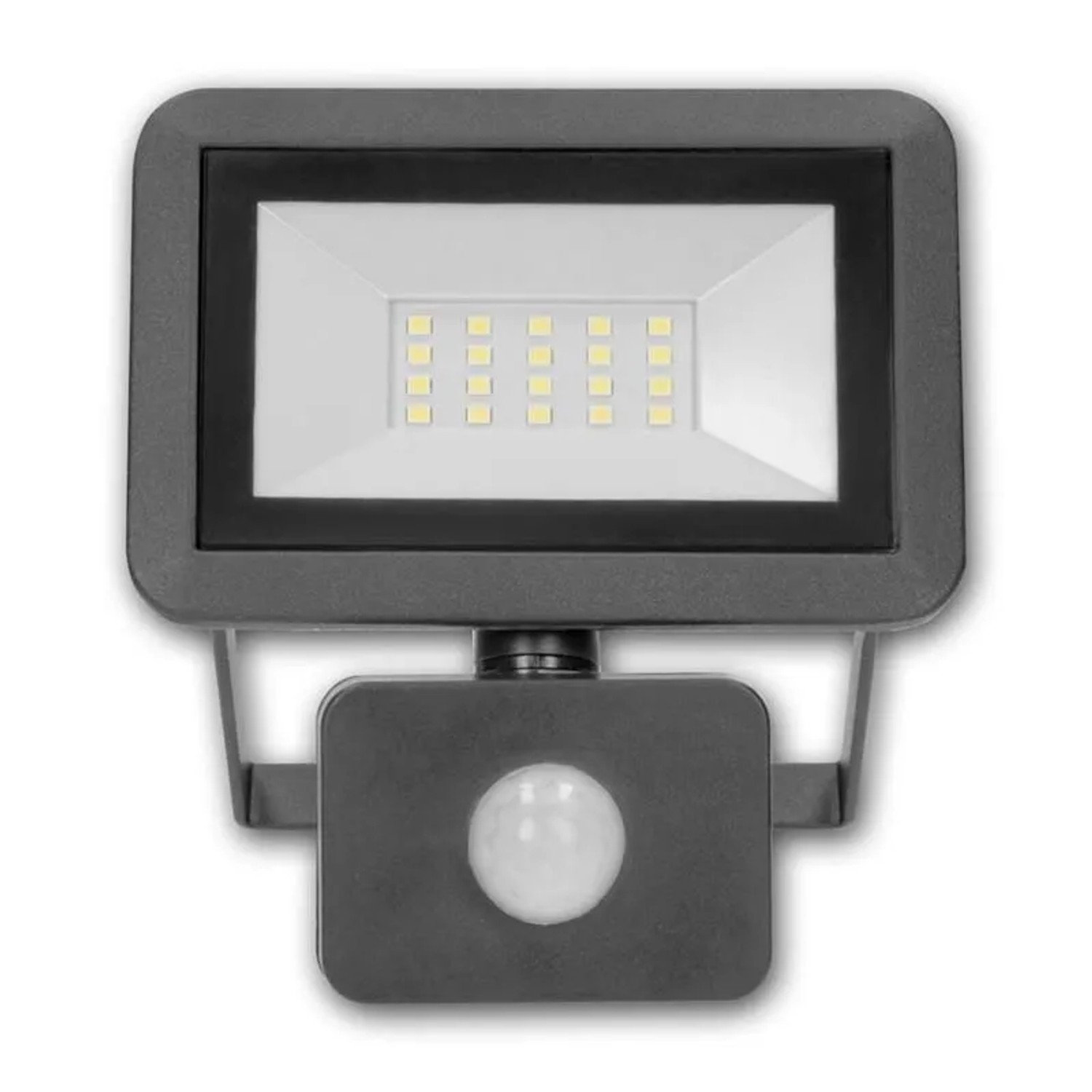 world-trading-net Mini LED Fluter BULLED PIR Schwarz 20W 230V 1600lm