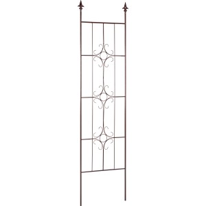 Spalier Eisen Pulverbeschichtet Bronze 180 cm x 51,5 cm x 1,5 cm Zierspitze