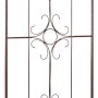 Spalier aus Eisen, pulverbeschichtet in Bronze, 180 cm hoch, mit Zierspitze für Gartendekoration.