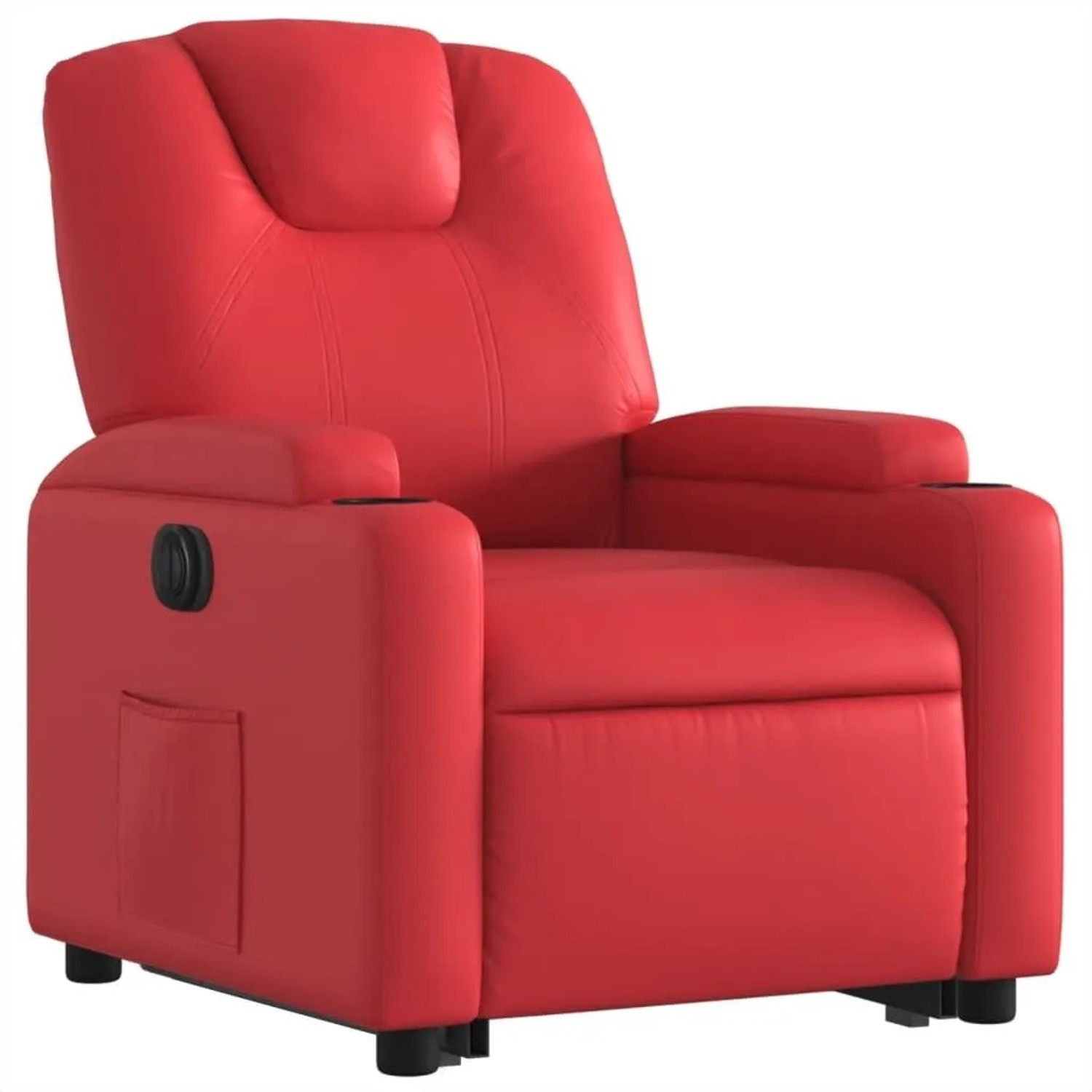 vidaXL Relaxsessel mit Aufstehhilfe Elektrisch Rot Kunstleder 3204449_4