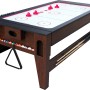 Reverso Spieltisch: Pooltisch und Airhockeytisch in einem, mit Zubehör und Holzausstattung.