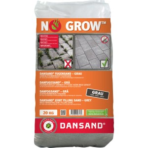 Dansand Fugensand No Grow, grau, 20 kg Sack, unkrauthemmend für Fugen von 1-5 mm Breite.