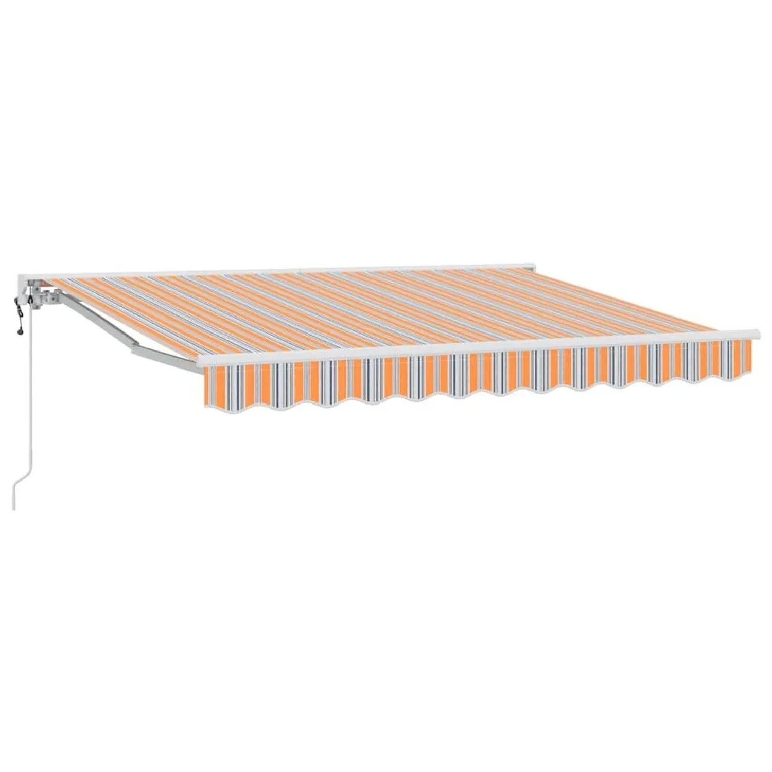 vidaXL Einziehbare Markise Blau und Orange 350 x 200 cm 3329698 günstig online kaufen