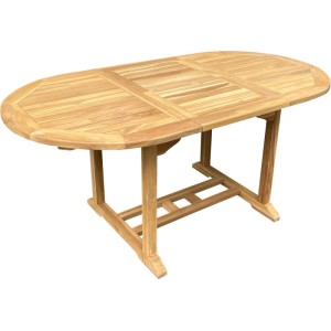 Lex Teak Tisch Gartentisch Garten Ausziehbar Esstisch Teakmöbel Holztisch 170/120cm