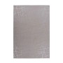 MeGusta Kurzflor Teppich in Taupe/Silber mit modernem Muster, 80x150 cm.