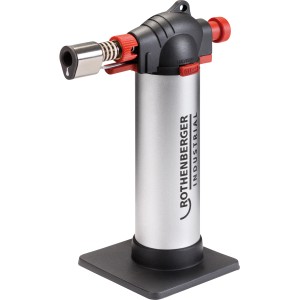 Rothenberger Crème Brulée-/Lötbrenner mit Gaskartusche, ideal für Küche und Hobby.