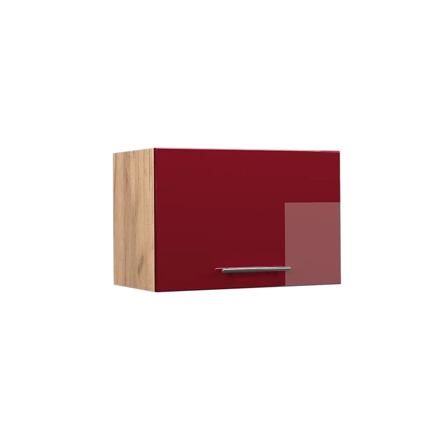 Vicco Hängeschrank Fame-Line Bordeaux Hochglanz Goldkraft Eiche 60 cm Flach