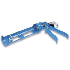Blaue Siga Kartuschenpistole für Dämmstoffzubehör, robust und langlebig.