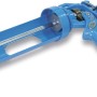 Blaue Siga Kartuschenpistole für Dämmstoffzubehör, robust und langlebig.
