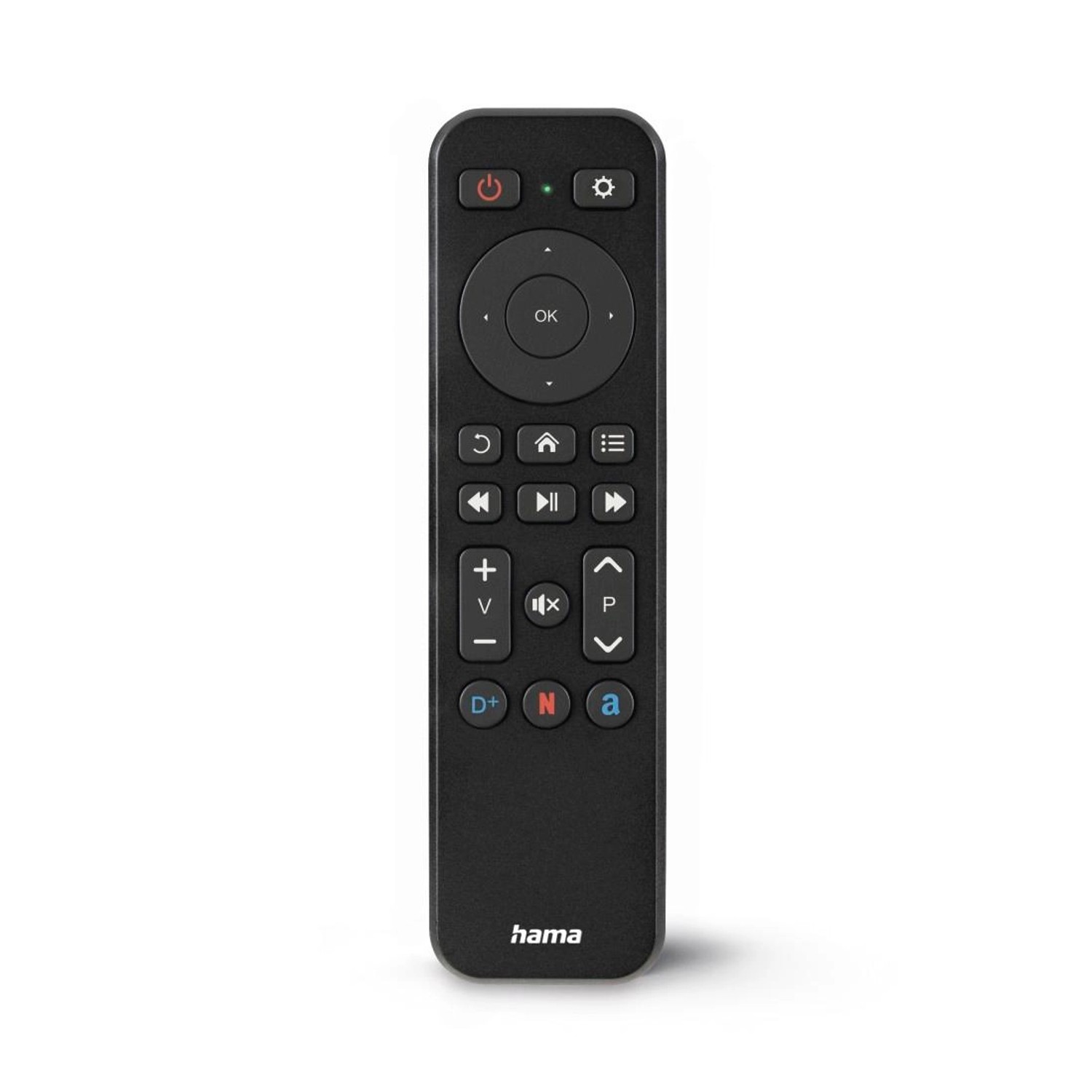 Hama Fernbedienung f. TV + Button Netflix Prime Video Disney+ programmierbar