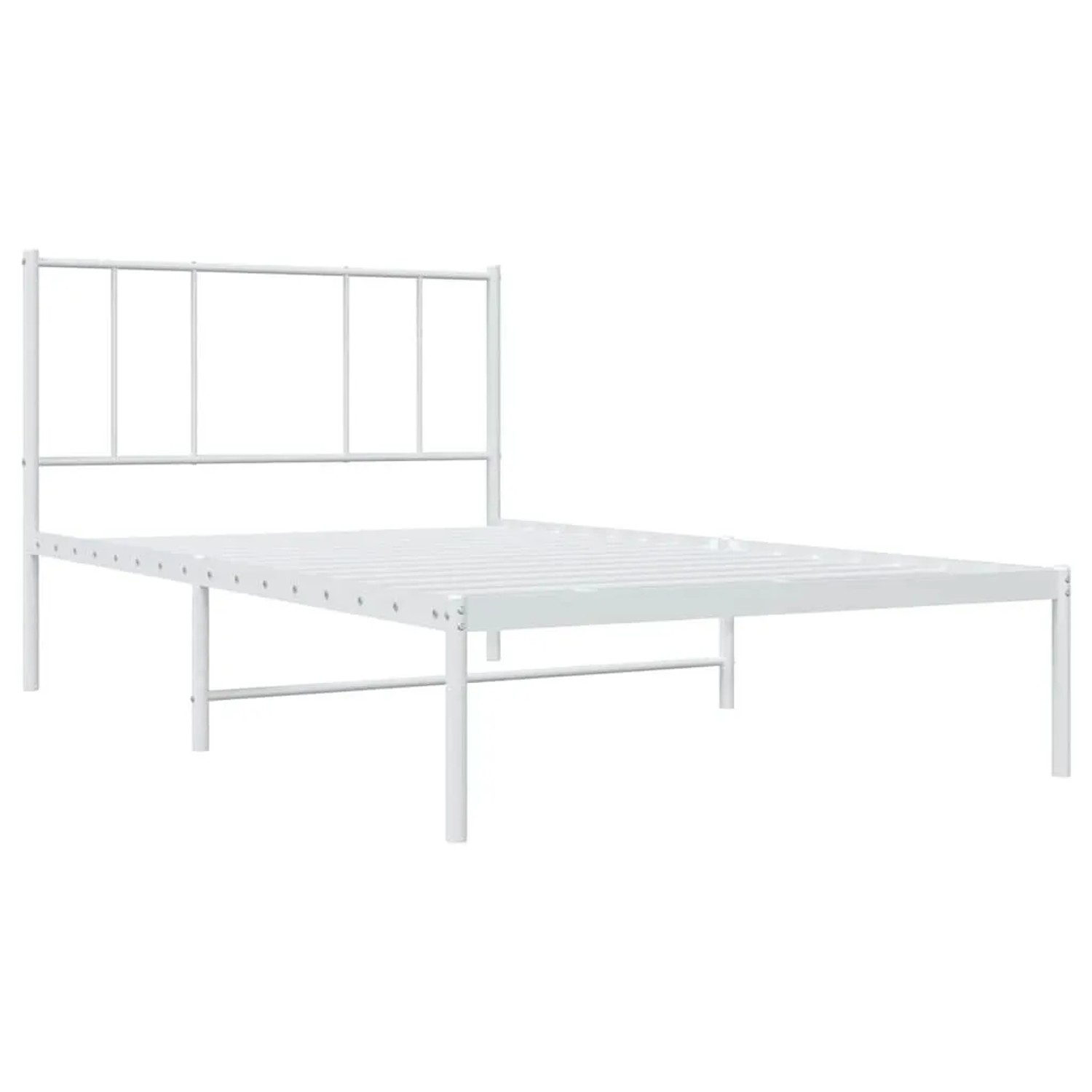 vidaXL Bettgestell mit Kopfteil Metall Weiß 80x200 cm 352520 günstig online kaufen