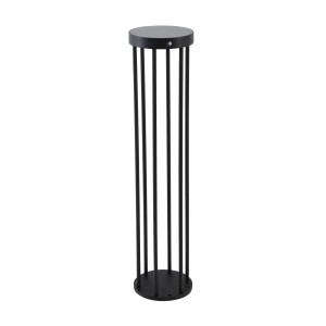 Lucande LED Solarleuchten Evelis 10020291 mit Bewegungsmelder Spritzwassergeschützt Modern in Schwarz aus Aluminium