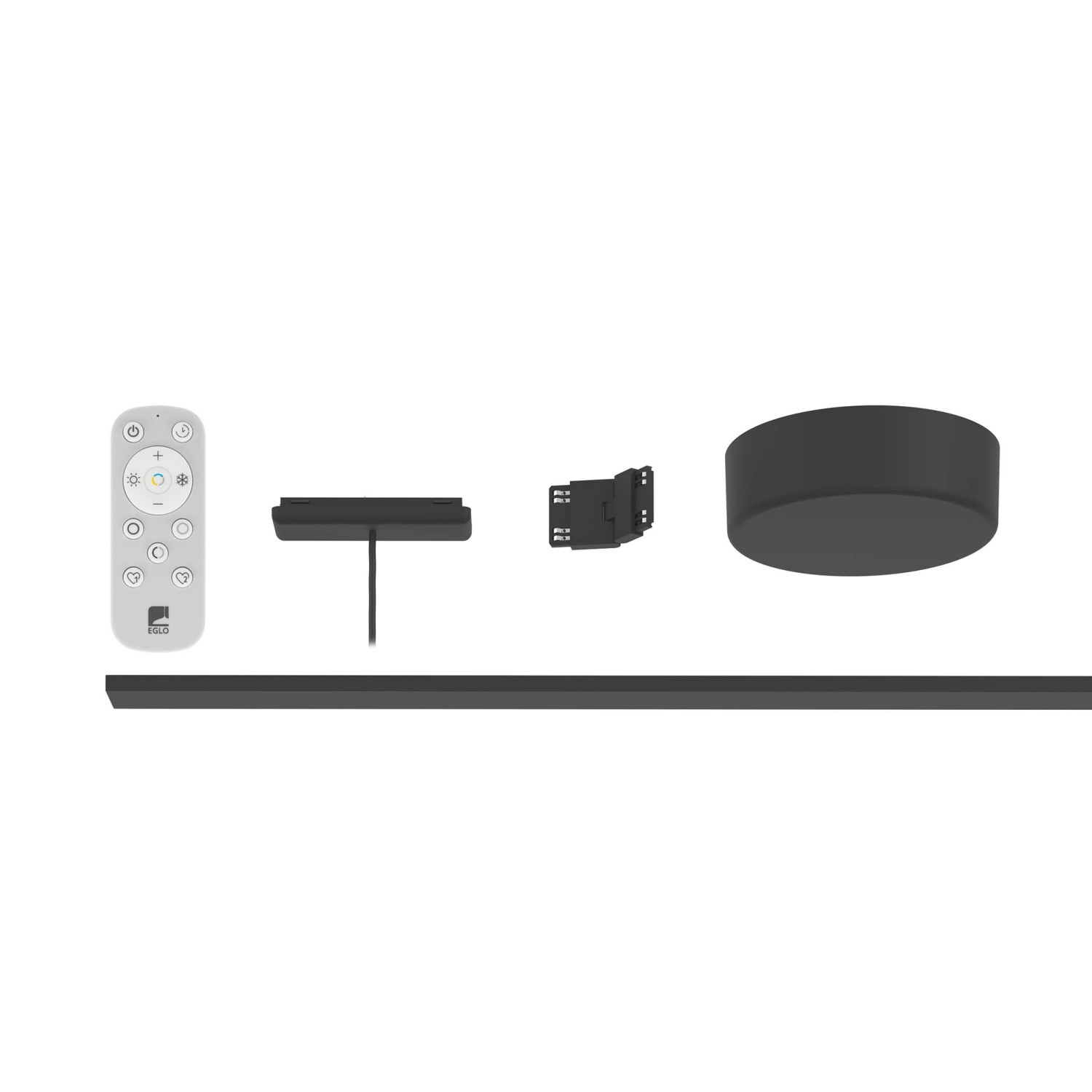 EGLO Starterset TPLUS Schwarz L 950mm mit Fernbedienung günstig online kaufen